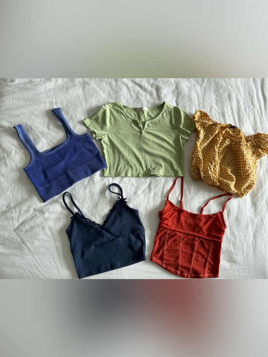 Brandy Melville Tops - Bundle of Assorted Cropped Tank Tops Tees x 5 XS-M